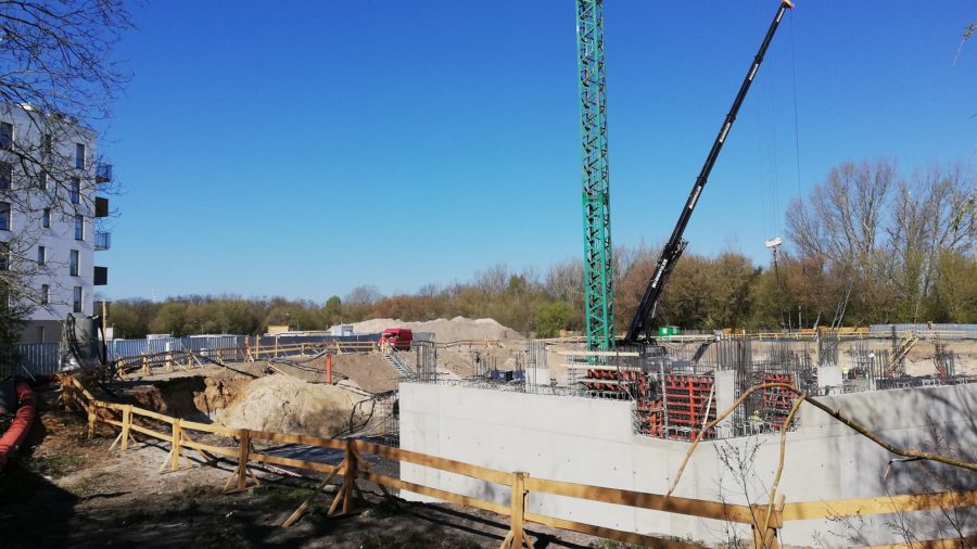 Zdjęcia z budowy - nowe osiedle Białołęka - kwiecień 2020