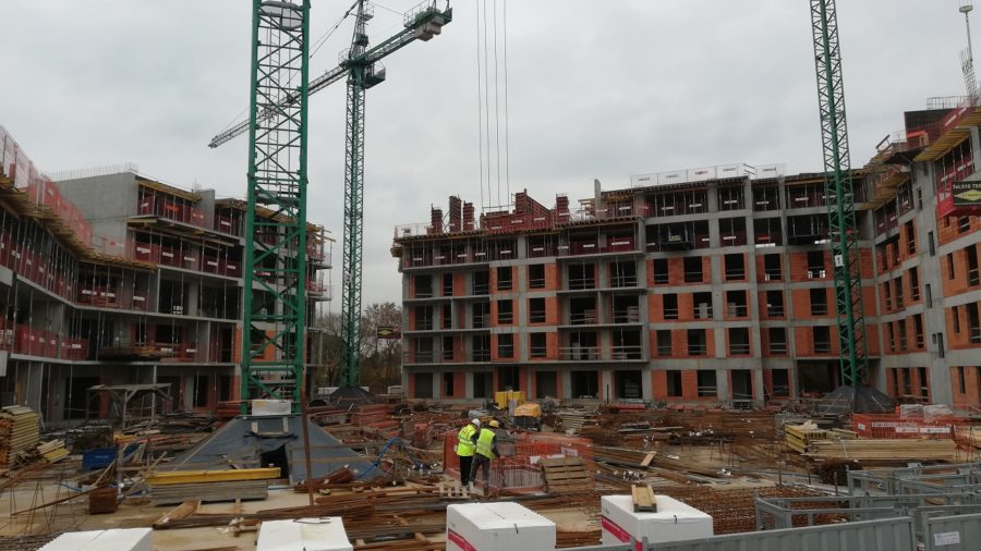Zdjęcia z budowy - nowe osiedle Białołęka - październik 2020