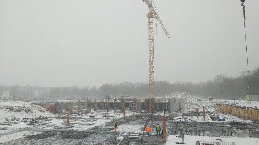 Zdjęcia z budowy - nowe osiedle Białołęka - luty 2021