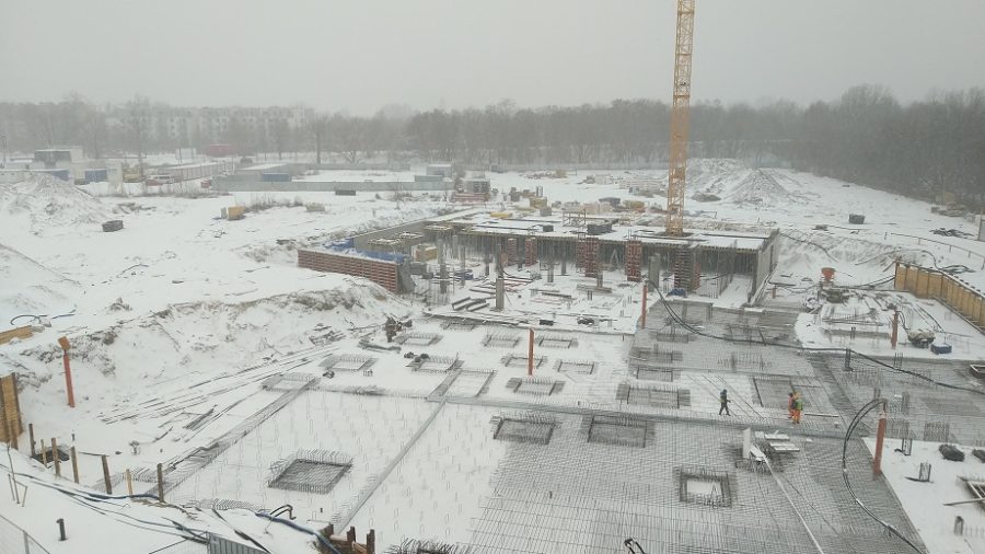 Zdjęcia z budowy - nowe osiedle Białołęka - luty 2021