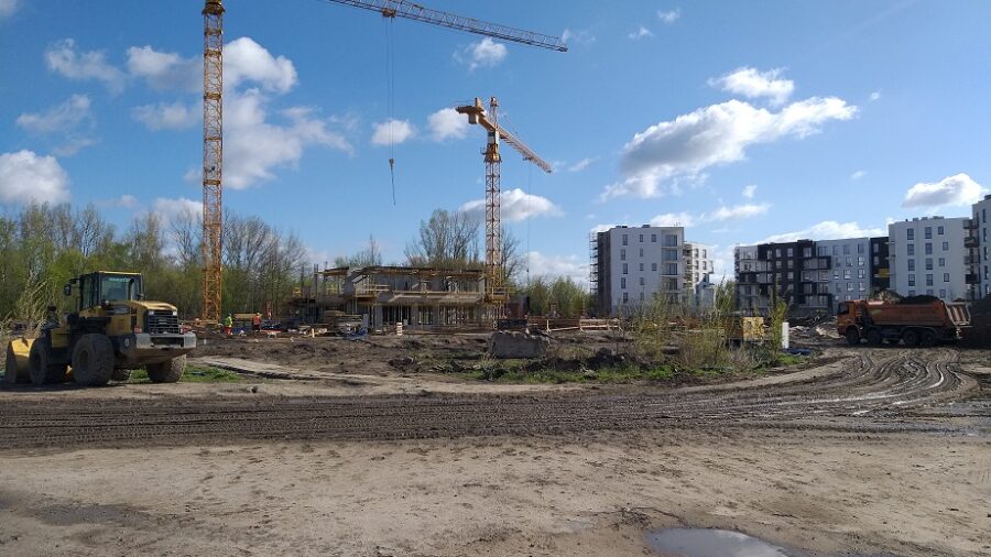 Zdjęcia z budowy - nowe osiedle Białołęka - maj 2021