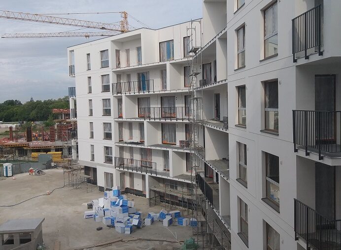 Zdjęcia z budowy - nowe osiedle Białołęka - czerwiec 2021