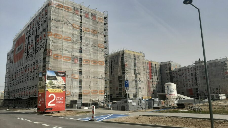 Nowe mieszkania Warszawa Ursus - zdjęcia z budowy kwiecień 2021