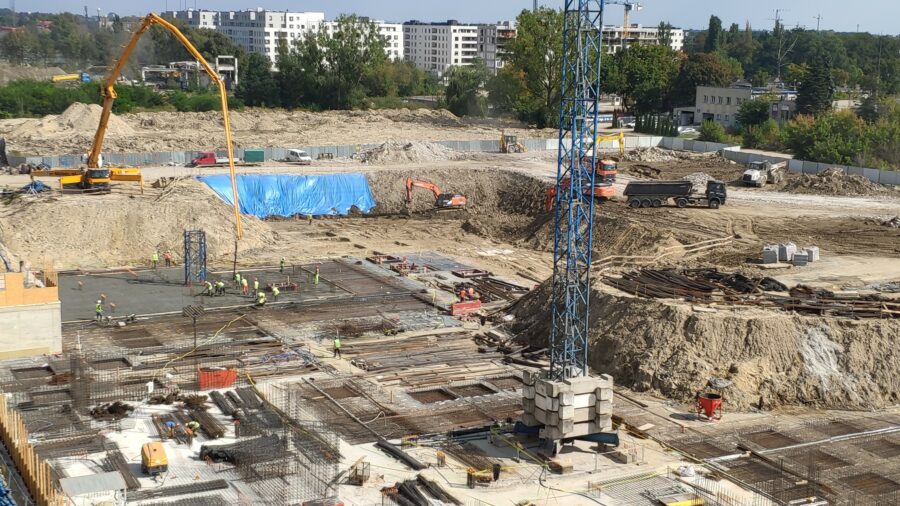 Nowe mieszkania Warszawa Ursus - zdjęcia z budowy wrzesień 2021