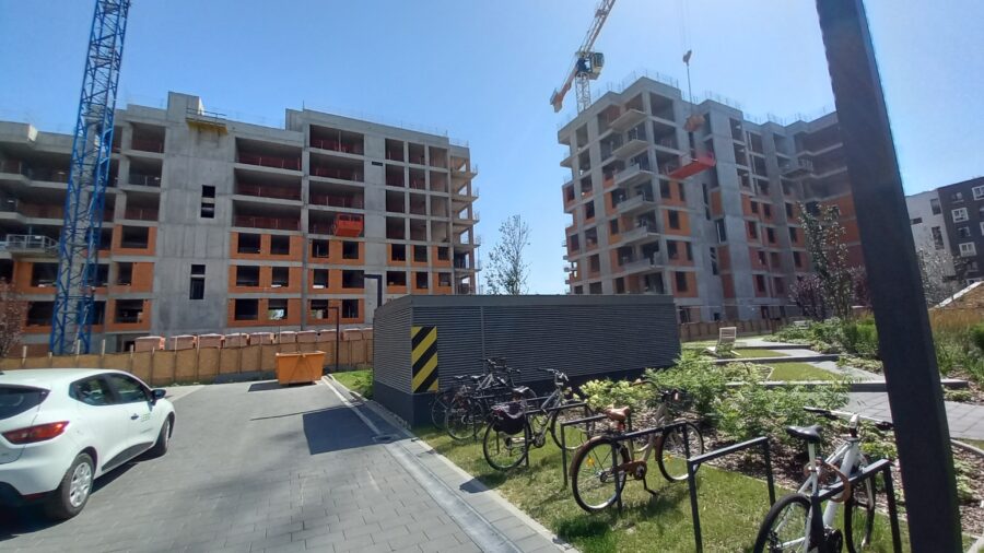 Nowe mieszkania Warszawa Ursus - zdjęcia z budowy lipiec 2021