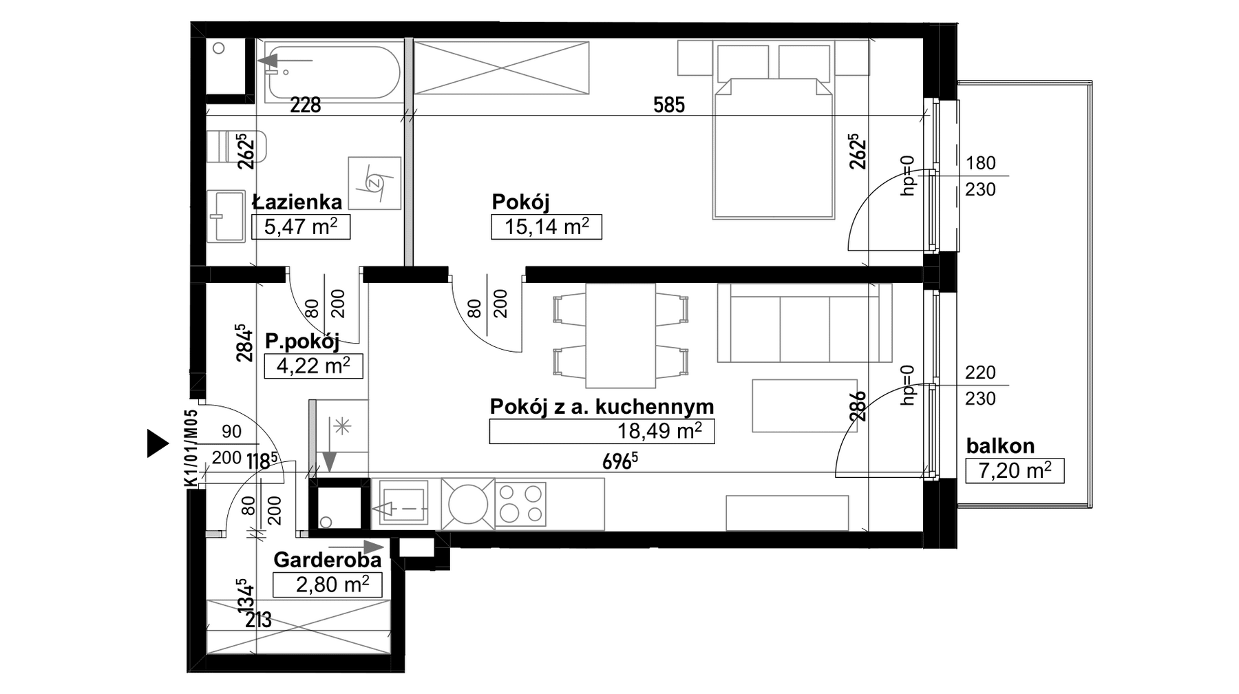 Mieszkanie nr A05