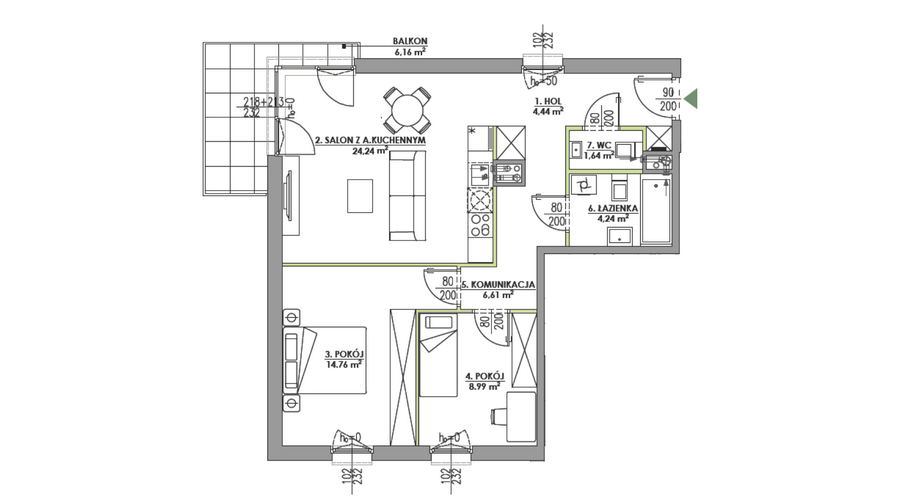 apartment no C033