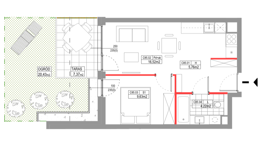 apartment no C085