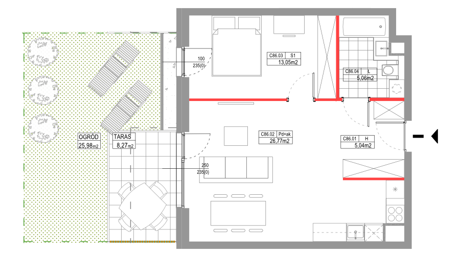 apartment no C086