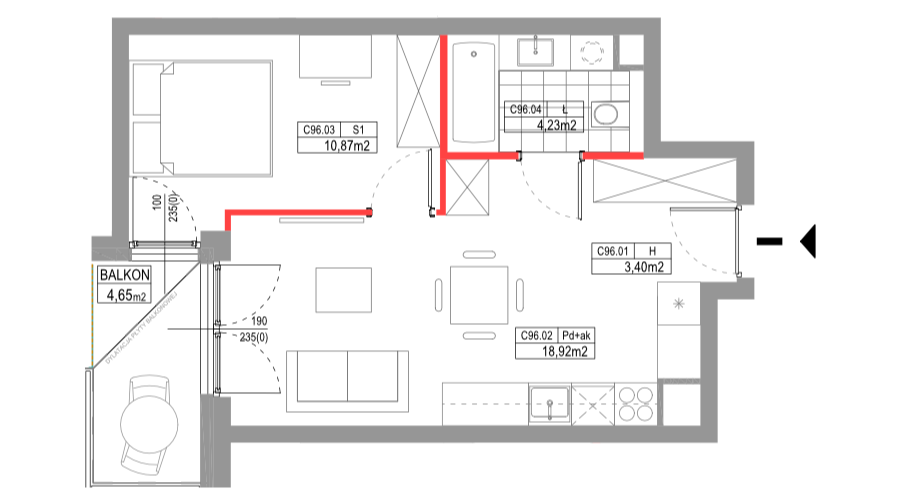 apartment no C096