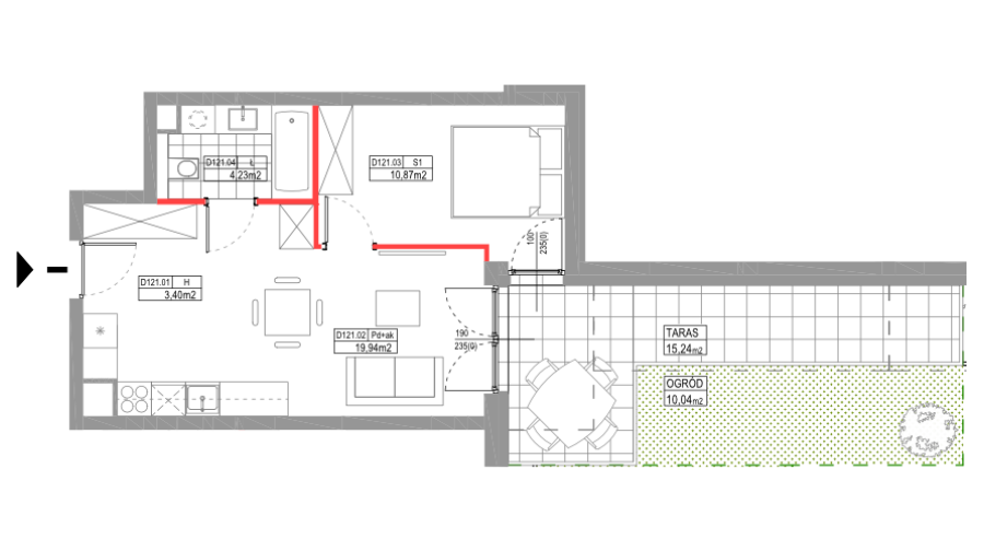 apartment no D121