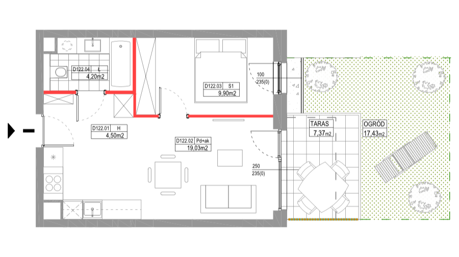 apartment no D122