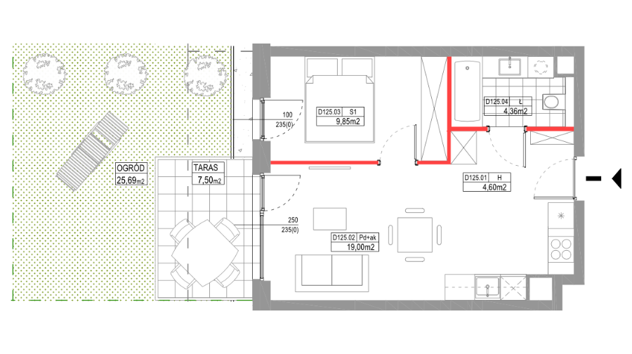 apartment no D125