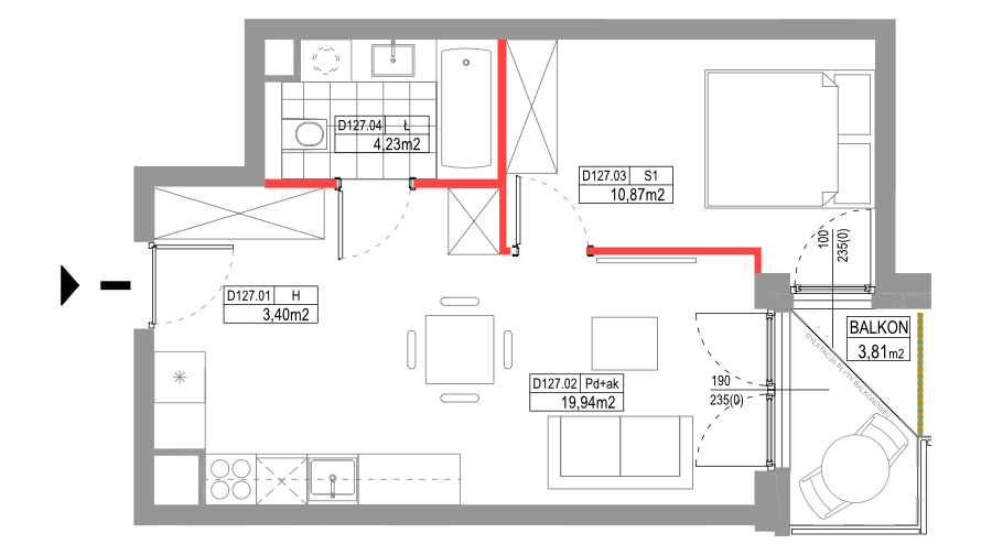 apartment no D127