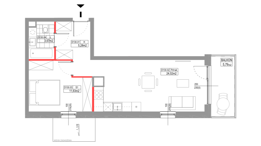apartment no D130