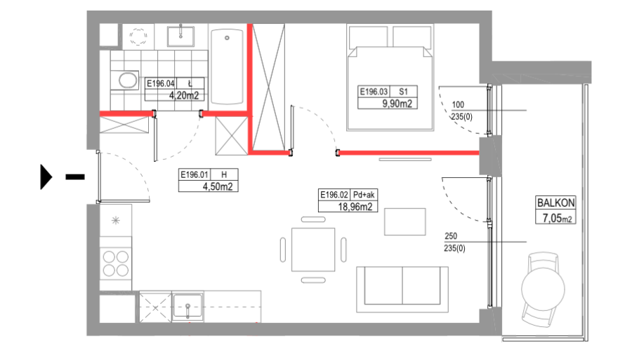 Rzut 2D E196